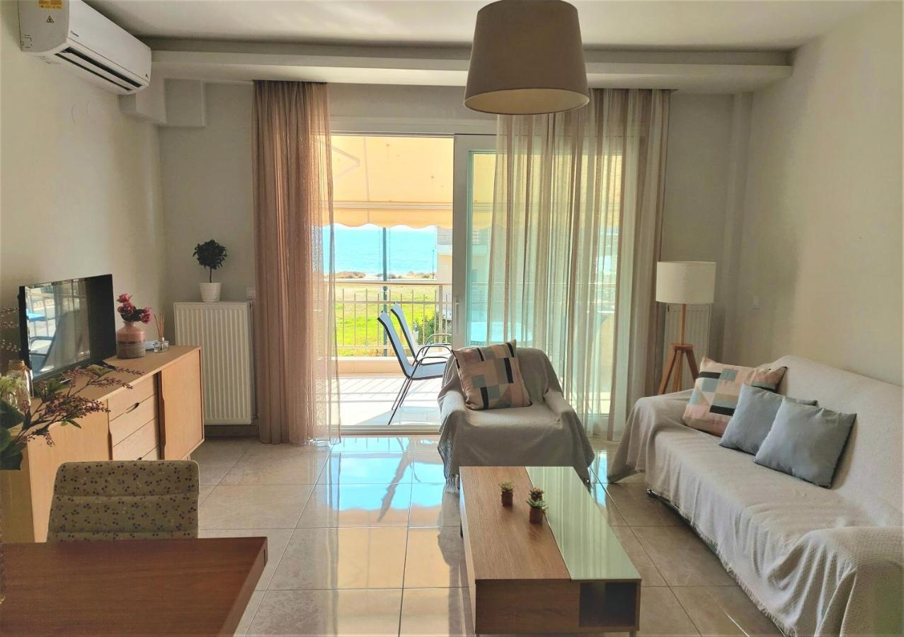 Myrsini'S Sea View Apartment Néa Péramos Bagian luar foto