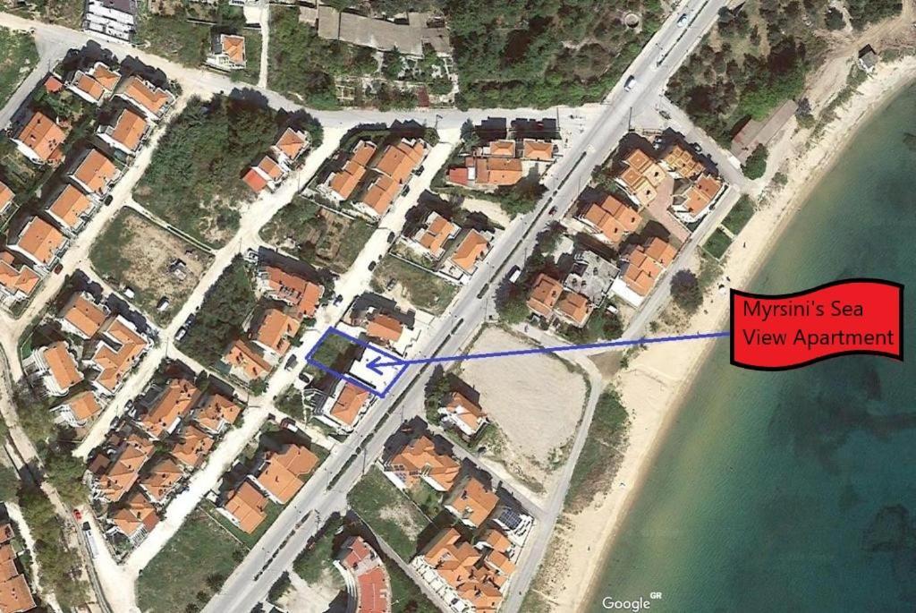 Myrsini'S Sea View Apartment Néa Péramos Bagian luar foto